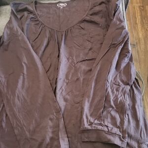 Cato Chocolate Brown Long Sleeve Top